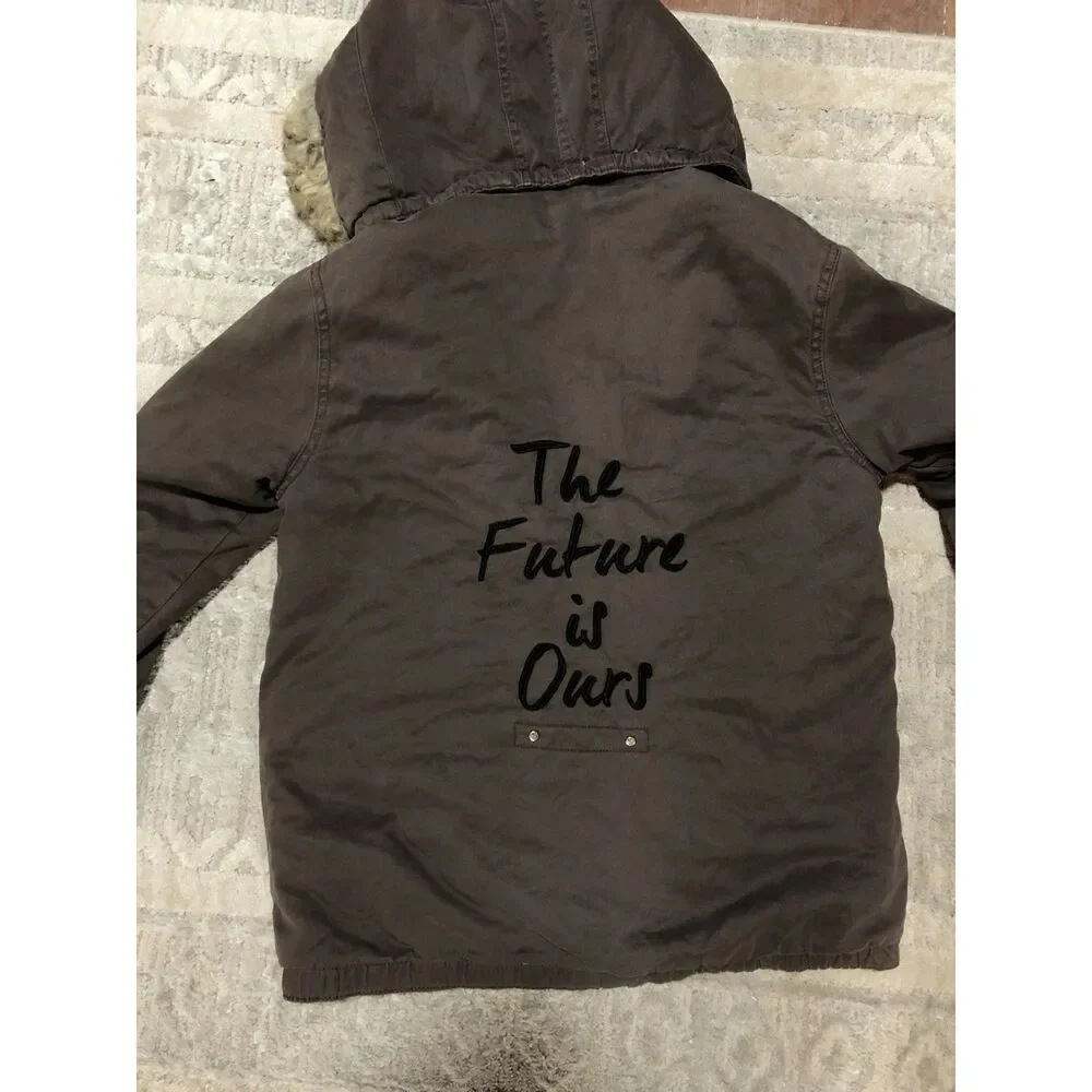 Kids 12 H&M Coat With Removable Hood